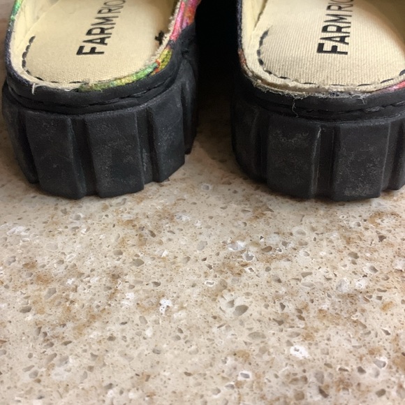 NWOT FARM RIO Floral Canvas Bow Mules Clogs Sneakers Size 6.5 - Picture 6 of 8